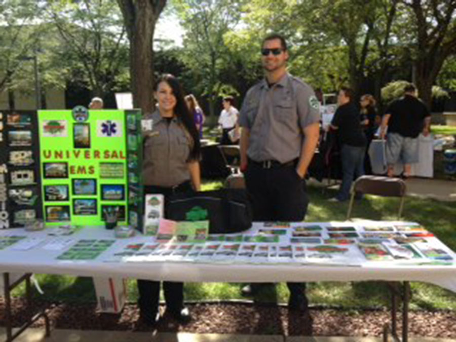 A booth at the Health Fair, September 2013