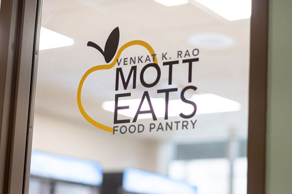 The Dr. Venkat K. Rao Mott Eats Food Pantry Ribbon Cutting Ceremony event photo