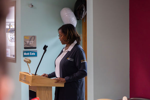 The Dr. Venkat K. Rao Mott Eats Food Pantry Ribbon Cutting Ceremony event photo