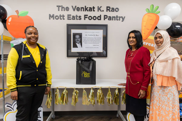 The Dr. Venkat K. Rao Mott Eats Food Pantry Ribbon Cutting Ceremony event photo
