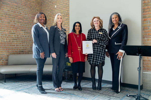 The Dr. Venkat K. Rao Mott Eats Food Pantry Ribbon Cutting Ceremony event photo