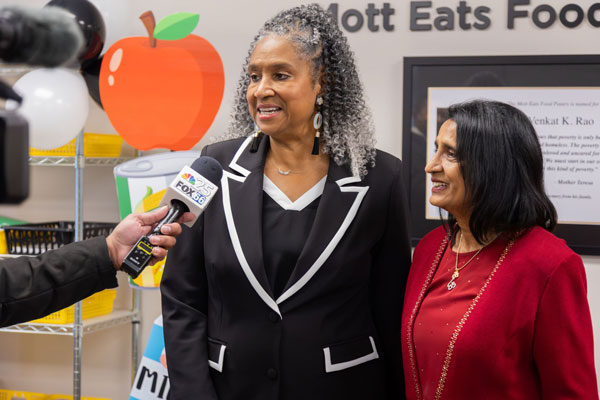 The Dr. Venkat K. Rao Mott Eats Food Pantry Ribbon Cutting Ceremony event photo