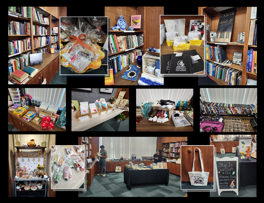 Photo collage of the Friends Store