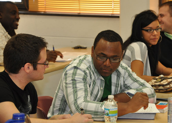 students in multiculture classroom