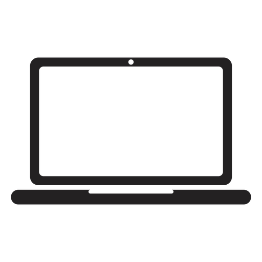 line drawing of a laptop computer