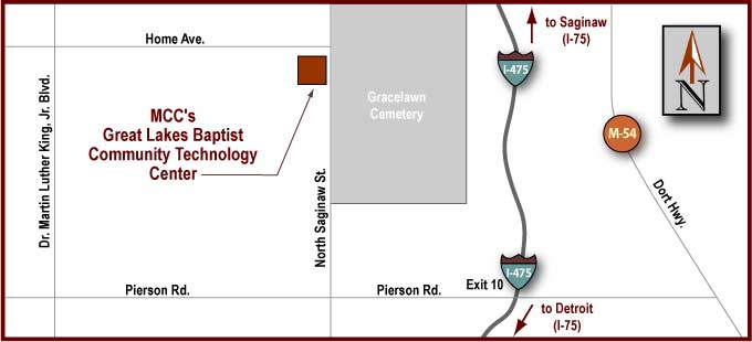 Great Lakes Baptist CTC Driving Map