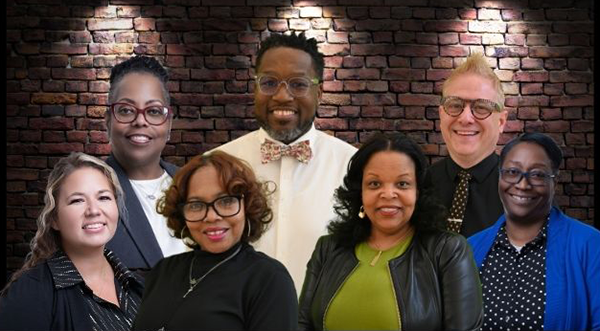 Student Success and Accoountability Staff L-R Aubrey Nieschutz, Charisse Watts, Denica Townsel, Kenyada Dent, Bermicia Parks, Dan Stewart, Ora Brann